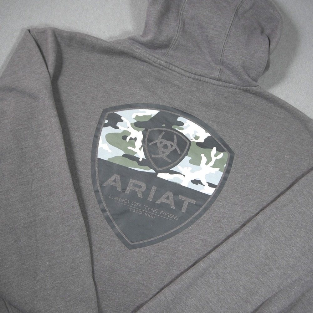 Ariat Camo Corps Pullover Fleece Men XL Hoodie Work Cowboy Utility Western